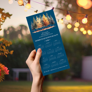 Carte Magnétique Calendrier magnétique des affaires 2025 - Forêt