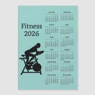 Carte Magnétique Calendrier magnétique Fitness 2026