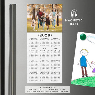 Carte Magnétique Calendrier Magnétique Personnalisé 2026