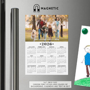Carte Magnétique Calendrier Magnétique Personnalisé 2026