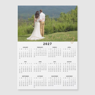 Carte Magnétique Calendrier magnétique photo personnalisé 2027 Notr