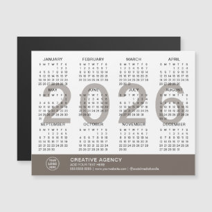 Carte Magnétique Calendrier Magnétique sur Mesure pour Entreprises
