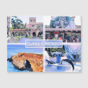 Carte Magnétique Californie - San Diego - Mosaic - USA -