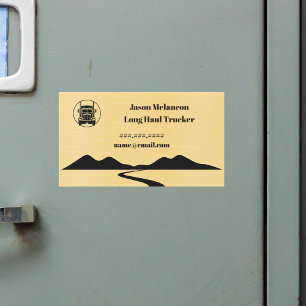 Carte Magnétique Camionneur longue distance Aimant de route de mont