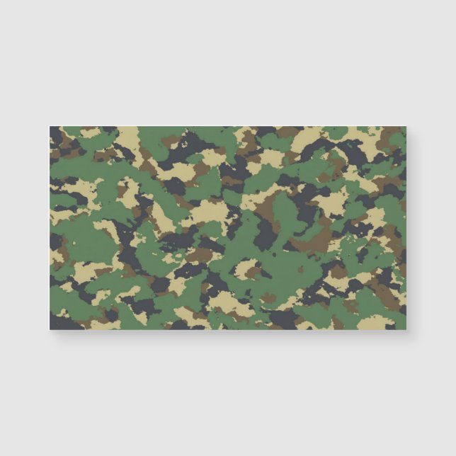 Carte Magnétique Camo vert (Devant)