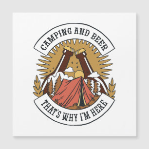 Carte Magnétique Camping et Bière
