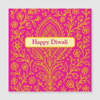 Carte Magnétique Carnet d'impression florale de Paisley Cute person