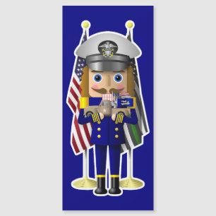 Carte Magnétique Casse-noix de marine avec petit camion militaire