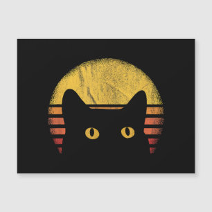 Carte Magnétique Cat Retro Vintage