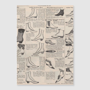Carte Magnétique Catalogue de chaussures pour dames vintage - 1900s