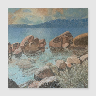 Carte Magnétique Cercle de Stones Lake Tahoe Impressionnisme