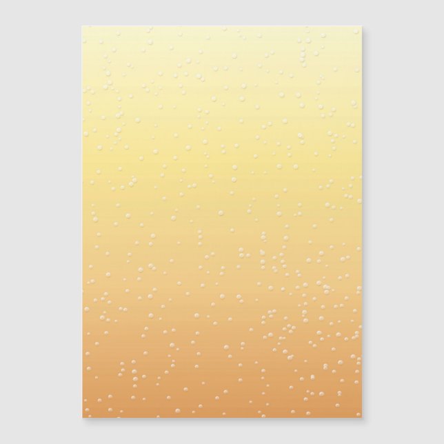 Carte Magnétique Champagne avec de minuscules bulles (Devant)