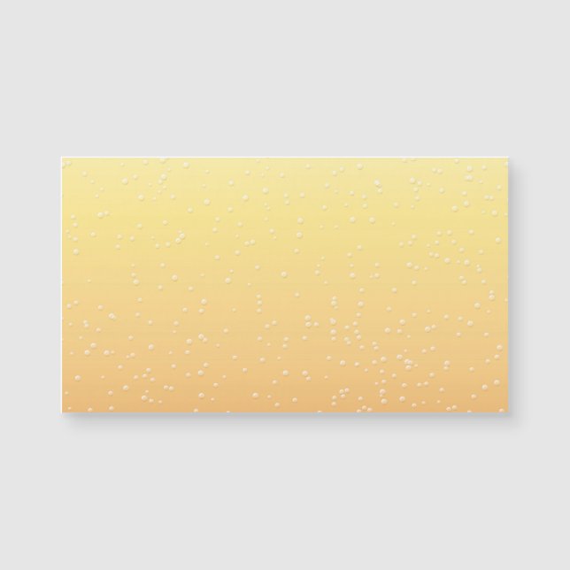 Carte Magnétique Champagne avec de minuscules bulles (Devant)