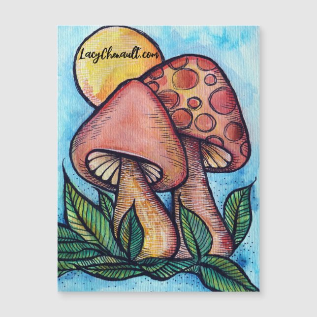 Carte Magnétique Champignons (Devant)