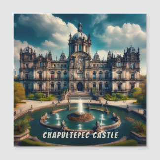 Carte Magnétique Château de Chapultepec Mexique Voyage Ancien