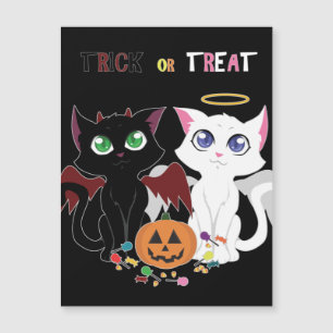 Carte Magnétique Chatons Trick or Treat 