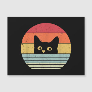 Carte Magnétique Chemise de chat. Style rétro