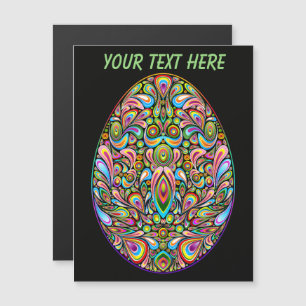 Carte Magnétique Chemise T-shirt bio pour enfants motif œuf de Pâqu