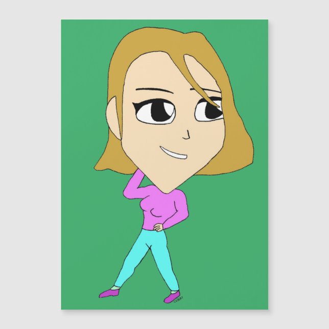 Carte Magnétique chibi (Devant)