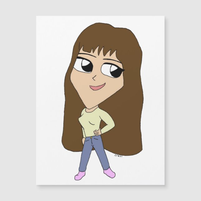 Carte Magnétique chibi (Devant)