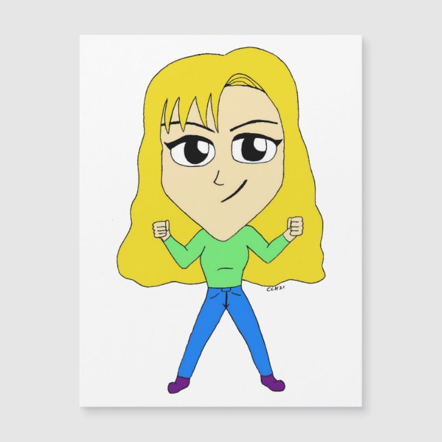 Carte Magnétique chibi (Devant)