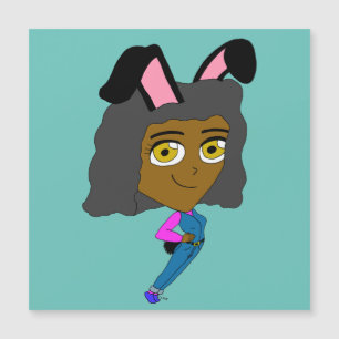 Carte Magnétique chibi bunnygirl