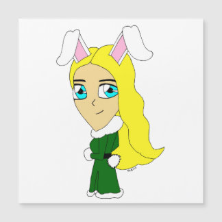 Carte Magnétique chibi bunnygirl