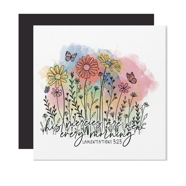 Carte magnétique Christian Women's Watercolor 5,25 (Créateur téléchargé)