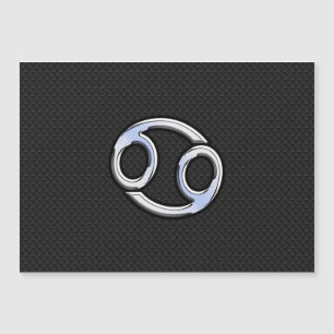 Carte Magnétique Chrome comme cancer Zodiac Connexion sur le Décor