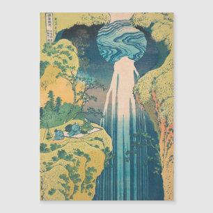 Carte Magnétique Chutes d'Amida d'Hokusai Japon Cascade