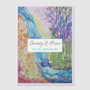 Carte magnétique citation inspiration univers zen