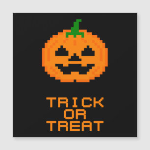 CARTE MAGNÉTIQUE CITROUILLE D'HALLOWEEN - DES FRITURES OU UN TRAITE