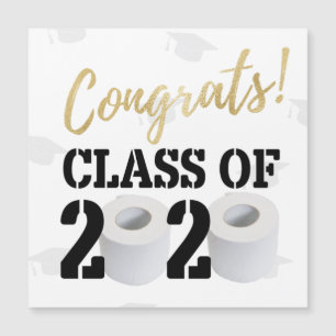 Carte Magnétique Classe de 2020 Graduation Quarantine Magnetic Card