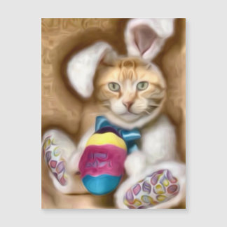 Carte Magnétique Claude Easter Bunny Holiday Postcard