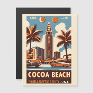 Carte Magnétique Cocoa Beach City Floride ligne de côte cadeaux