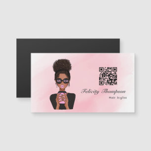 Carte Magnétique Code QR de la fille