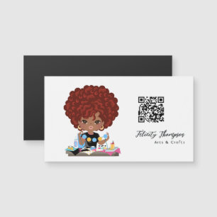 Carte Magnétique Code QR de la Reine de l'Artisanat