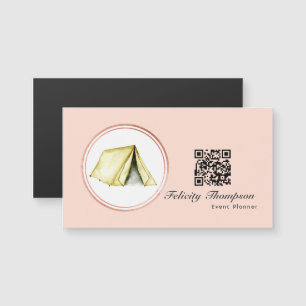 Carte Magnétique Code QR du planificateur d'événements Gold et Blus
