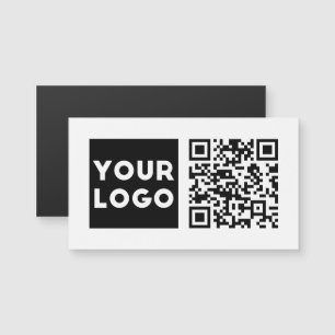 Carte Magnétique Code QR modifiable et logo ou image de votre entre