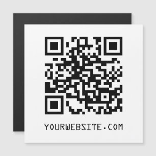Carte Magnétique Code QR personnalisable Votre lien de page Web