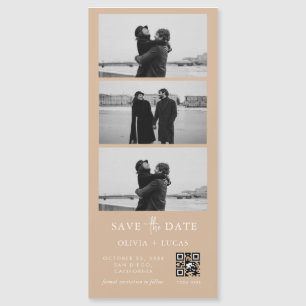Carte Magnétique Code QR personnalisé Bande photo Mariage magnétiqu