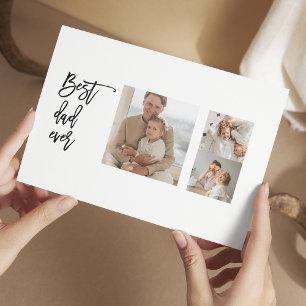 Carte Magnétique Collage de beauté Photo Meilleur Papa Cadeau Étern