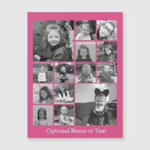 Carte Magnétique Collage de photos Instagram - Jusqu'à 14 photos ro