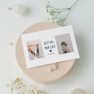 Carte Magnétique Collage Moderne Photo Meilleure Maman Chien Pour T