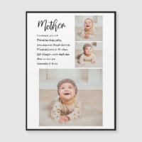 Collage Photo & Meilleure Citation Mère Cadeau Ado