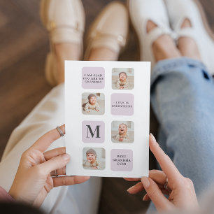 Carte Magnétique Collage Photo & Meilleure Grand-Mère Jamais Meille