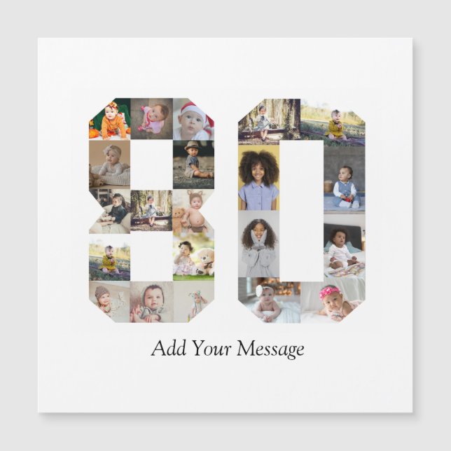 Carte Magnétique Collage photo numéro 80 (Devant)