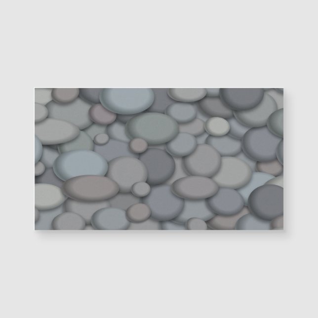 Carte Magnétique Colorée River Rock Pebbles Art (Devant)