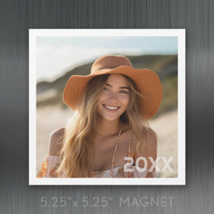 Carte Magnétique Conception de photo minimale tendance avec aimant