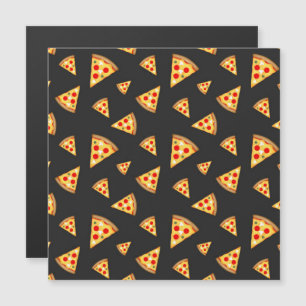 Carte Magnétique Cool et fun pizza tranches motif